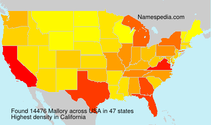 Surname Mallory in USA Surname Mallory in USA
