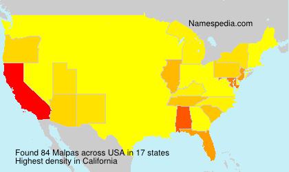 Surname Malpas in USA Surname Malpas in USA