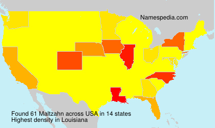 Surname Maltzahn in USA Surname Maltzahn in USA