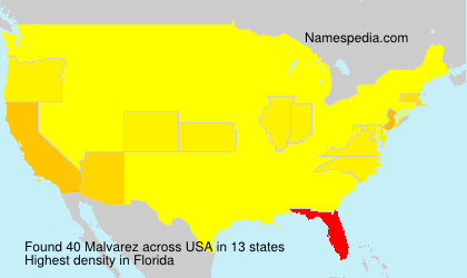 Surname Malvarez in USA Surname Malvarez in USA