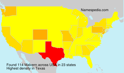 Surname Malvern in USA Surname Malvern in USA
