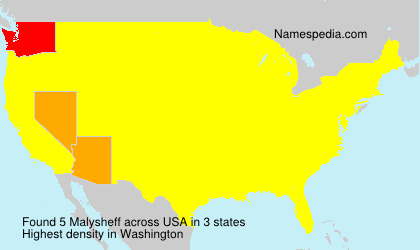 Surname Malysheff in USA Surname Malysheff in USA