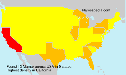Surname Mamar in USA Surname Mamar in USA