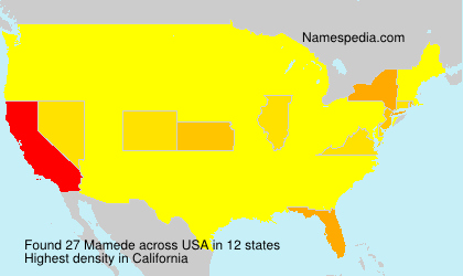 Surname Mamede in USA Surname Mamede in USA