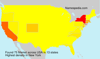 Surname Mamet in USA Surname Mamet in USA