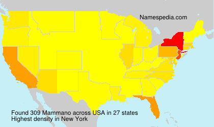 Surname Mammano in USA