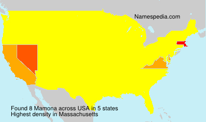 Surname Mamona in USA