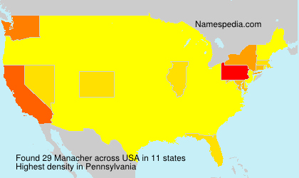 Surname Manacher in USA Surname Manacher in USA