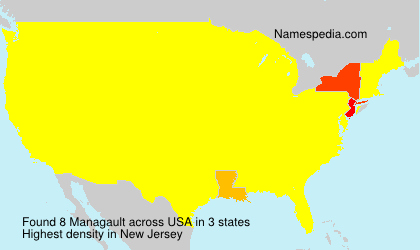 Surname Managault in USA Surname Managault in USA
