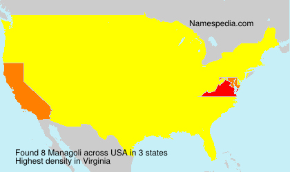 Surname Managoli in USA Surname Managoli in USA