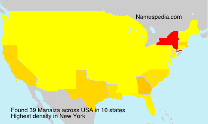 Surname Manaiza in USA Surname Manaiza in USA