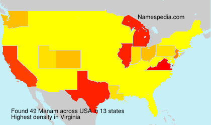 Surname Manam in USA Surname Manam in USA