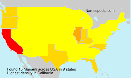 Surname Manami in USA Surname Manami in USA