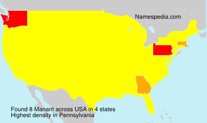 Surname Manant in USA Surname Manant in USA