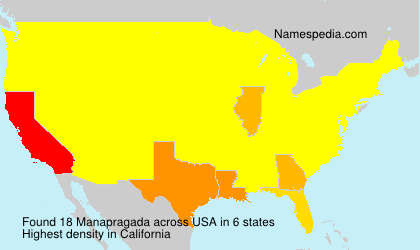 Surname Manapragada in USA Surname Manapragada in USA