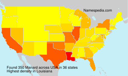 Surname Manard in USA Surname Manard in USA