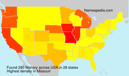 Surname Manary in USA