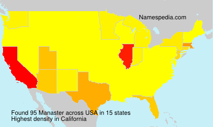 Surname Manaster in USA Surname Manaster in USA