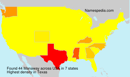 Surname Manaway in USA Surname Manaway in USA