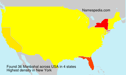 Surname Manbahal in USA Surname Manbahal in USA