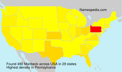 Surname Manbeck in USA Surname Manbeck in USA