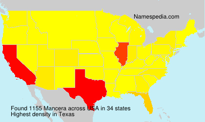 Surname Mancera in USA Surname Mancera in USA