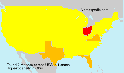Surname Mances in USA Surname Mances in USA