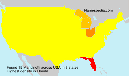 Surname Mancinotti in USA Surname Mancinotti in USA
