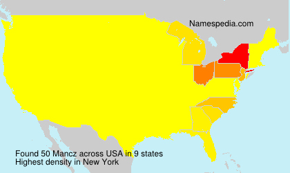 Surname Mancz in USA Surname Mancz in USA