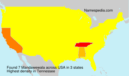 Surname Mandawewala in USA Surname Mandawewala in USA