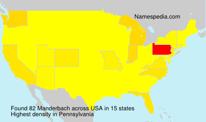Surname Manderbach in USA Surname Manderbach in USA