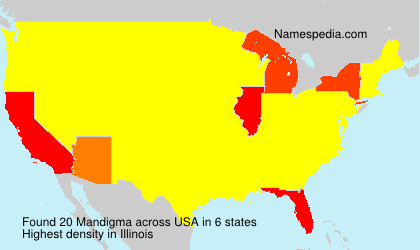 Surname Mandigma in USA Surname Mandigma in USA