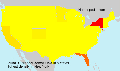 Surname Mandor in USA Surname Mandor in USA