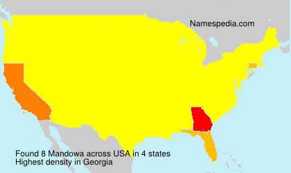 Surname Mandowa in USA Surname Mandowa in USA