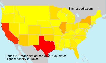 Surname Mandoza in USA Surname Mandoza in USA