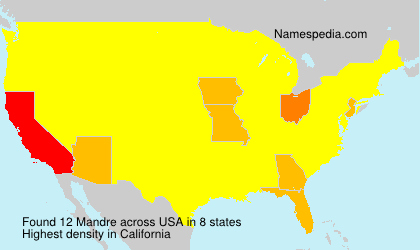 Surname Mandre in USA Surname Mandre in USA