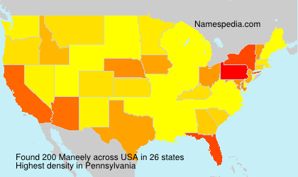 Surname Maneely in USA Surname Maneely in USA