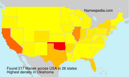 Surname Manek in USA Surname Manek in USA