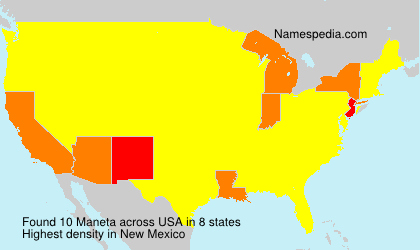 Surname Maneta in USA Surname Maneta in USA