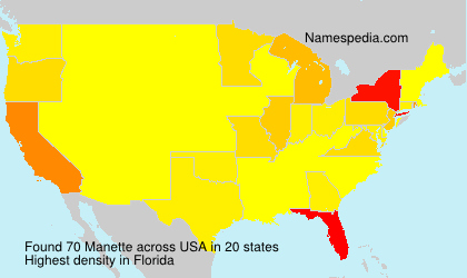 Surname Manette in USA