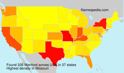 Surname Manford in USA Surname Manford in USA