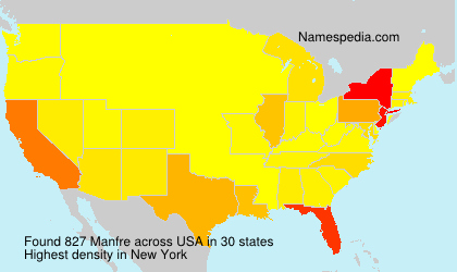 Surname Manfre in USA Surname Manfre in USA