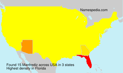 Surname Manfrediz in USA Surname Manfrediz in USA