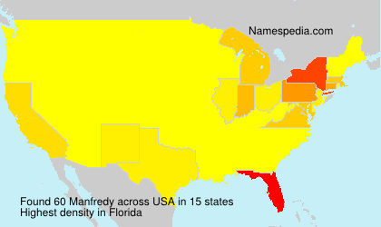 Surname Manfredy in USA Surname Manfredy in USA