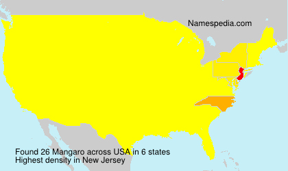 Surname Mangaro in USA Surname Mangaro in USA