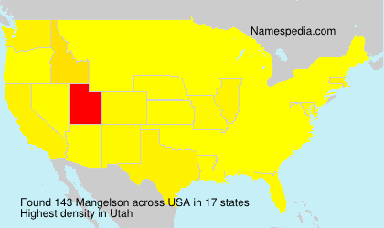 Surname Mangelson in USA Surname Mangelson in USA