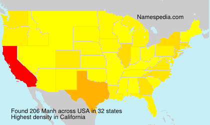 Surname Manh in USA Surname Manh in USA