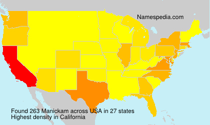 Surname Manickam in USA Surname Manickam in USA