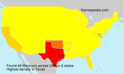 Surname Manicom in USA Surname Manicom in USA