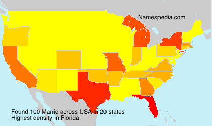 Surname Manie in USA Surname Manie in USA